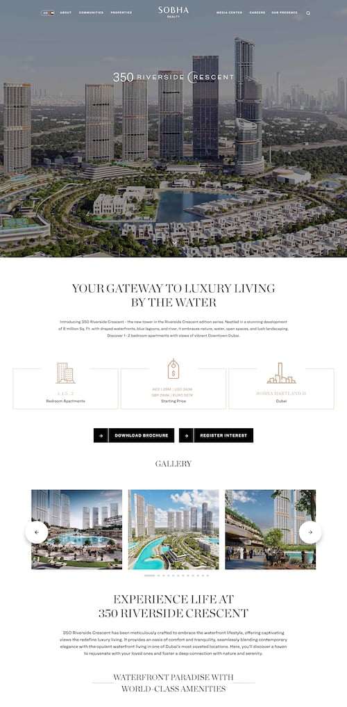 Sobha Realty - 350 Riverside Crescent