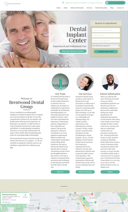 Brentwood Dental Group Website