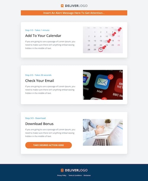 Deliver - Webinar Thank You Page