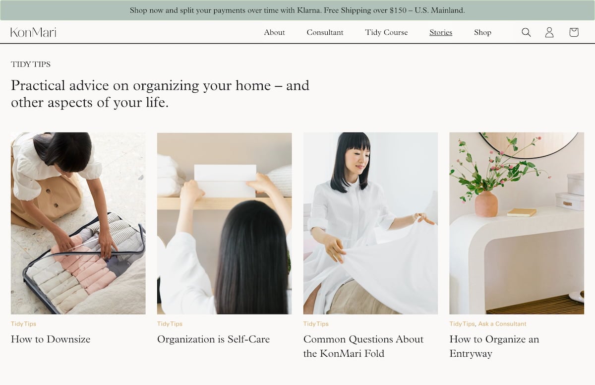 Konmari - Best Blog Designs