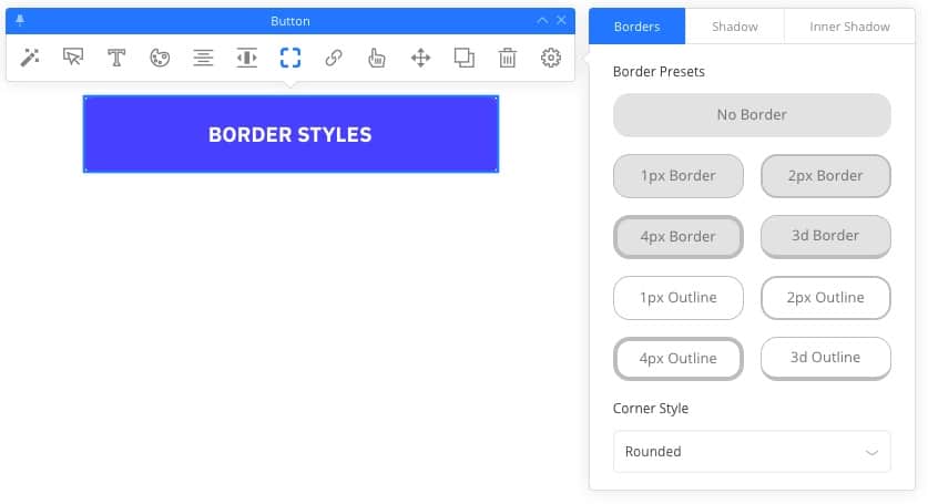 Customize your button border styles