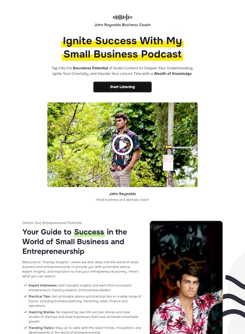 Podcast Leads Landing Page 10