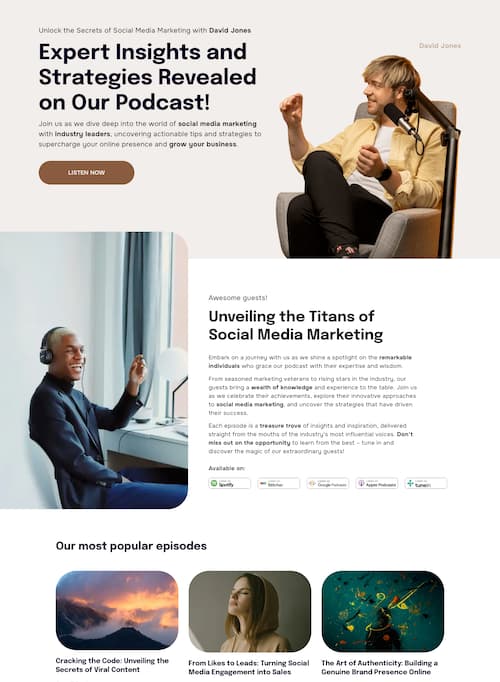 Podcast Leads Landing Page 11