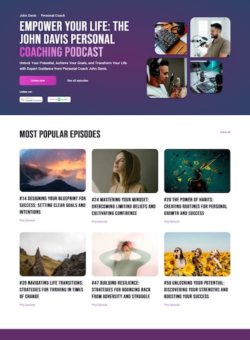 Podcast Leads Landing Page 14