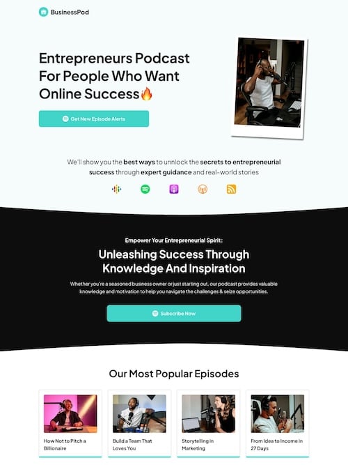 Podcast Leads Landing Page 4