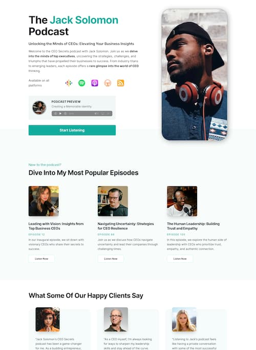 Podcast Leads Landing Page 5