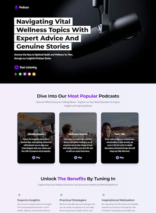 Podcast Leads Landing Page 7