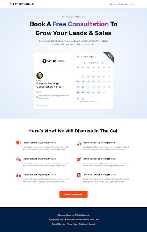 PowerFunnels - Consultation Page