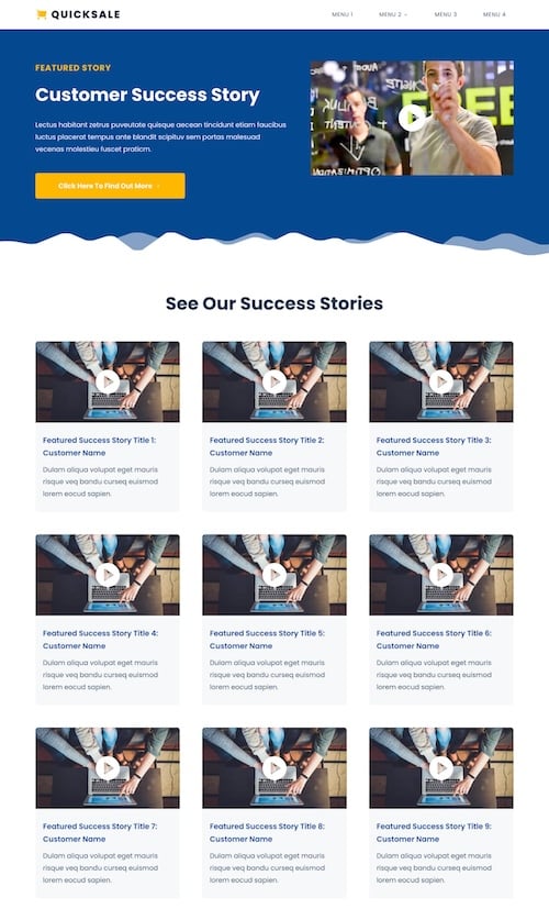 QUICKSALE - Success Stories Page