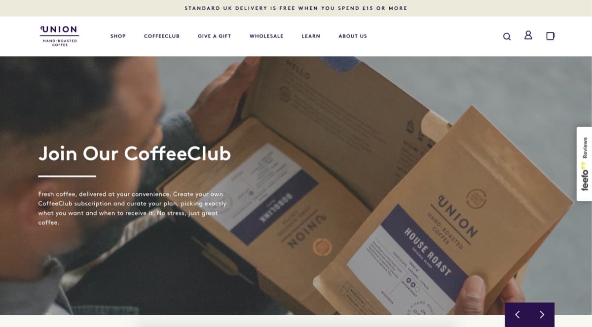 Coffee Subscription from Union Coffee