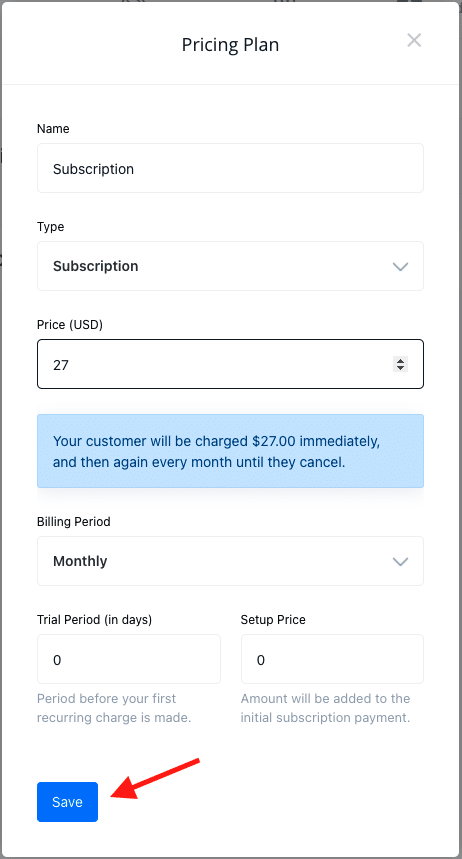 OptimizeCheckouts Pricing Plan Setup