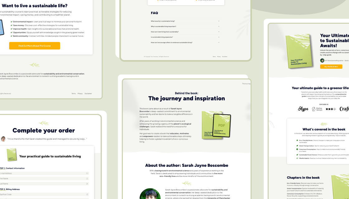 BookFlow - Book sales funnel templates 2