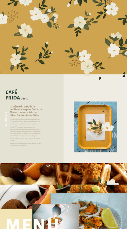 Café Frida Coffee Shop Landing Page