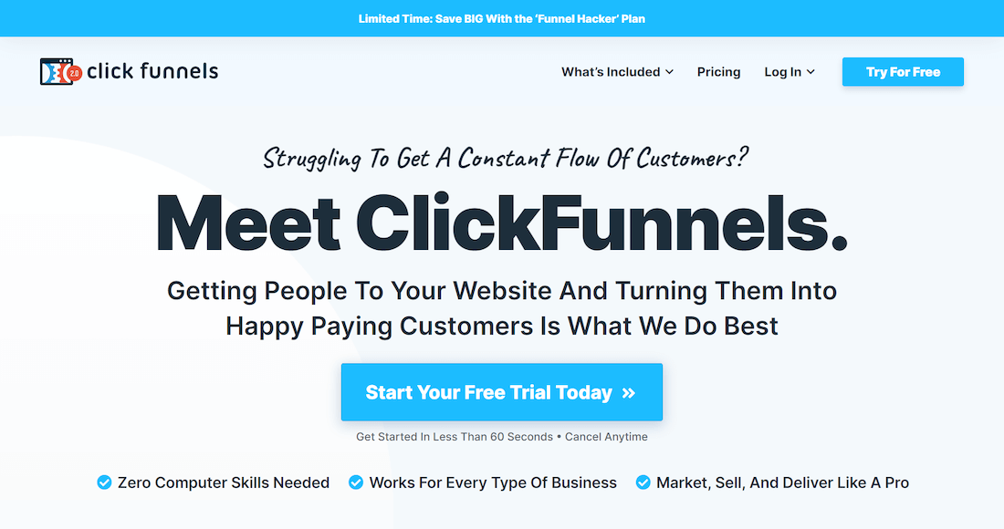 Clickfunnels - Unbounce Alternatives