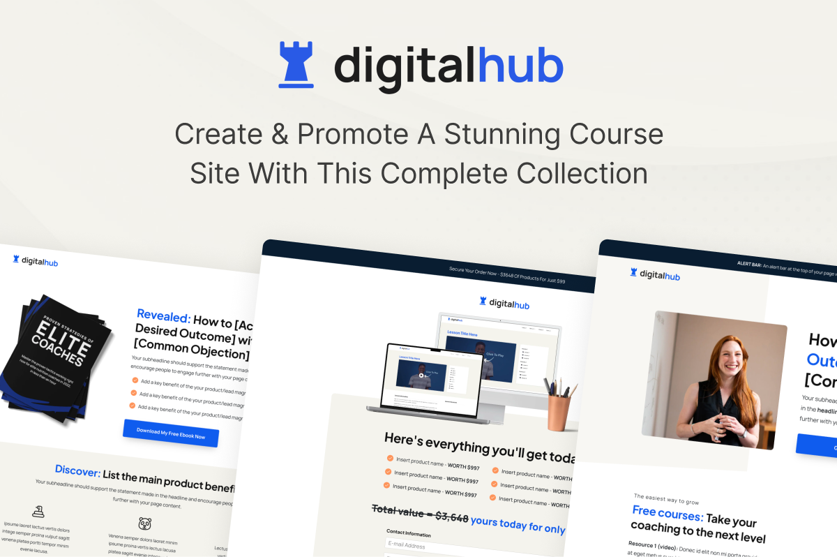 DigitalHub Business Website Design Template 