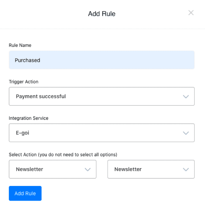 Egoi Checkout Rules