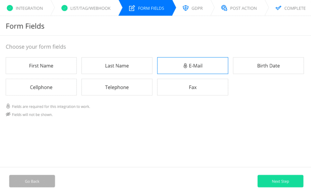 Egoi Custom Fields