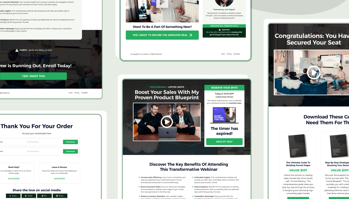 Evergreen Webinar Funnel Templates Placeholder 1