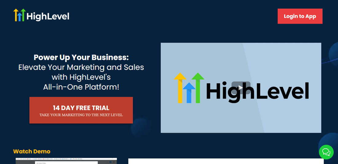 Gohighlevel alternative - Gohighlevel homepage