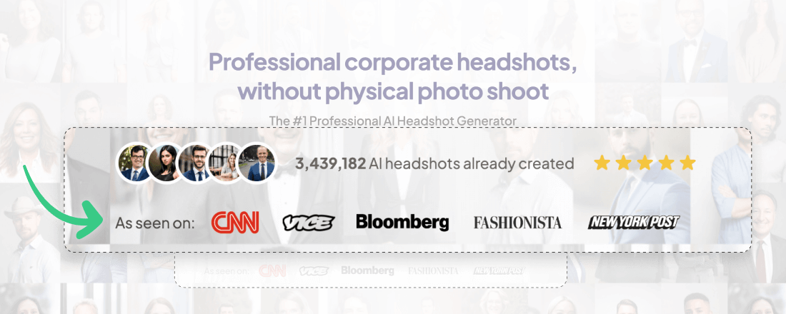 Headshots Pro As Featured In Section