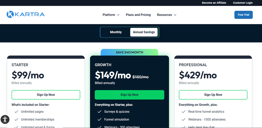 kartra pricing - Go high level alternative