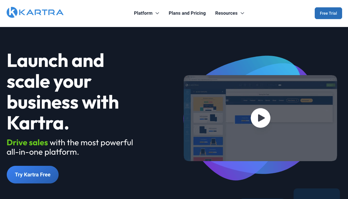 Kartra Homepage - Leadpages Alternatives
