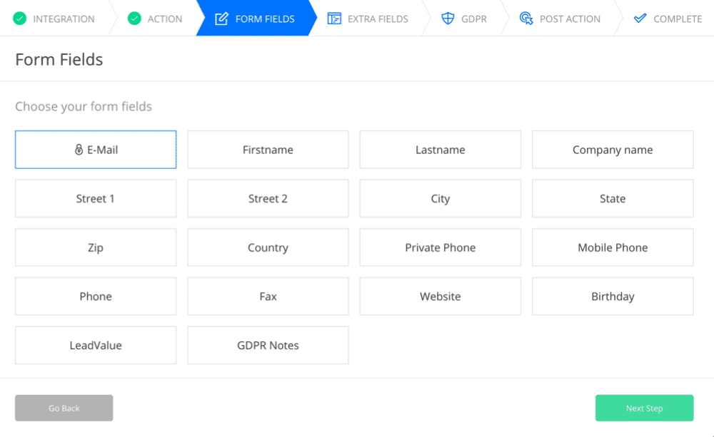 Klick Tipp Custom Fields