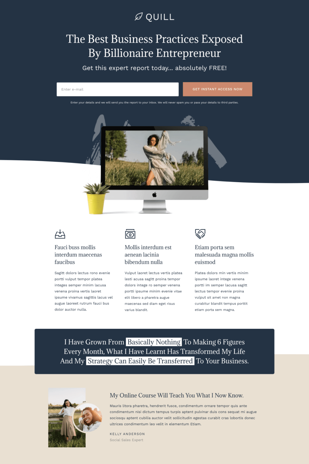 Quill Landing Page