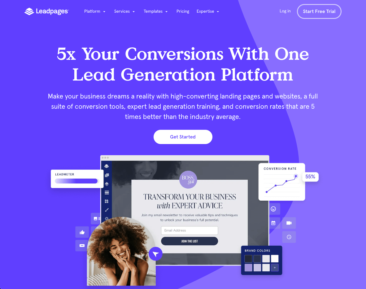 Leadpages Homepage - Leadpages Alternatives