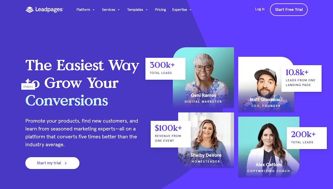 Leadpages - Unbounce Alternatives