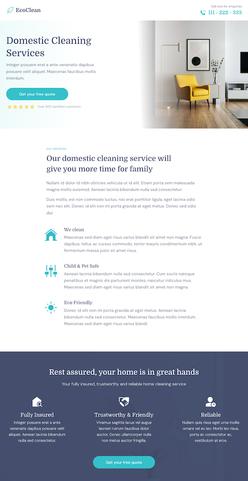 Local Business Services Detail Page