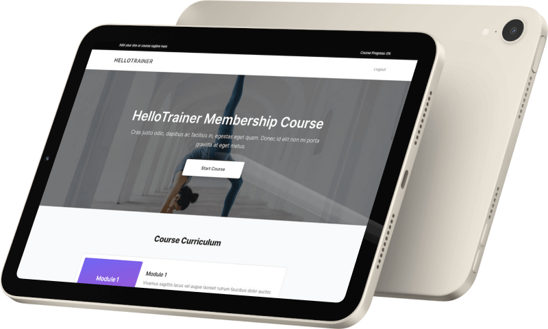 Hellotrainer membership course