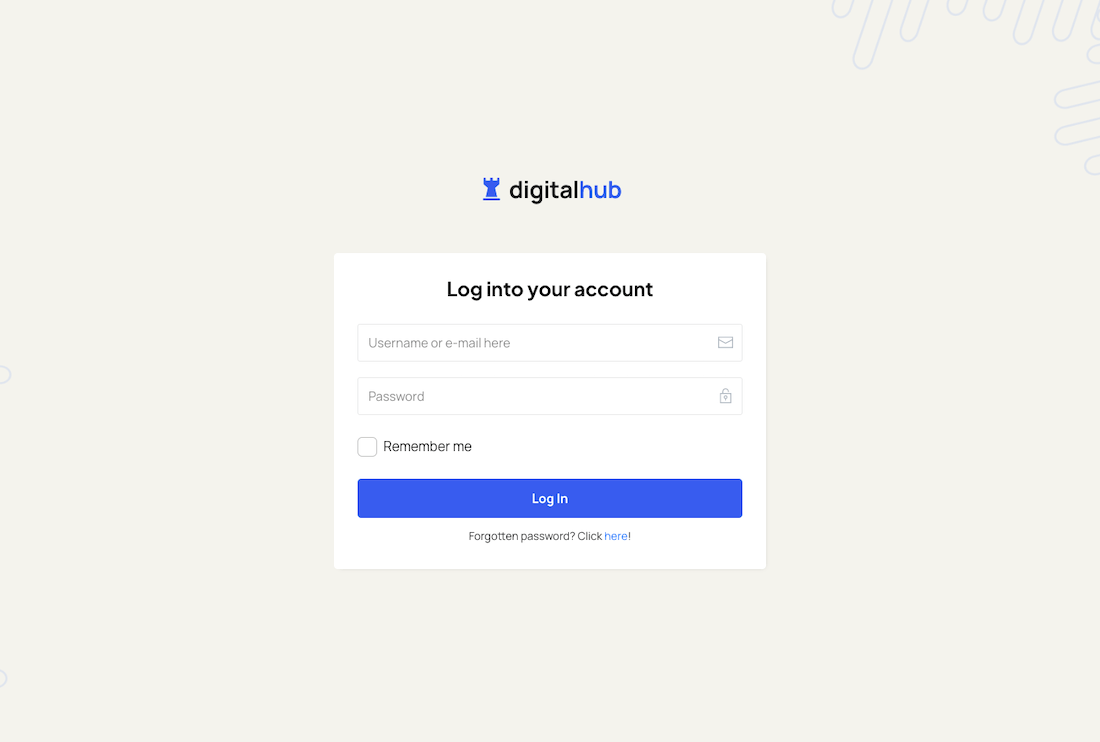 Membership Login Page