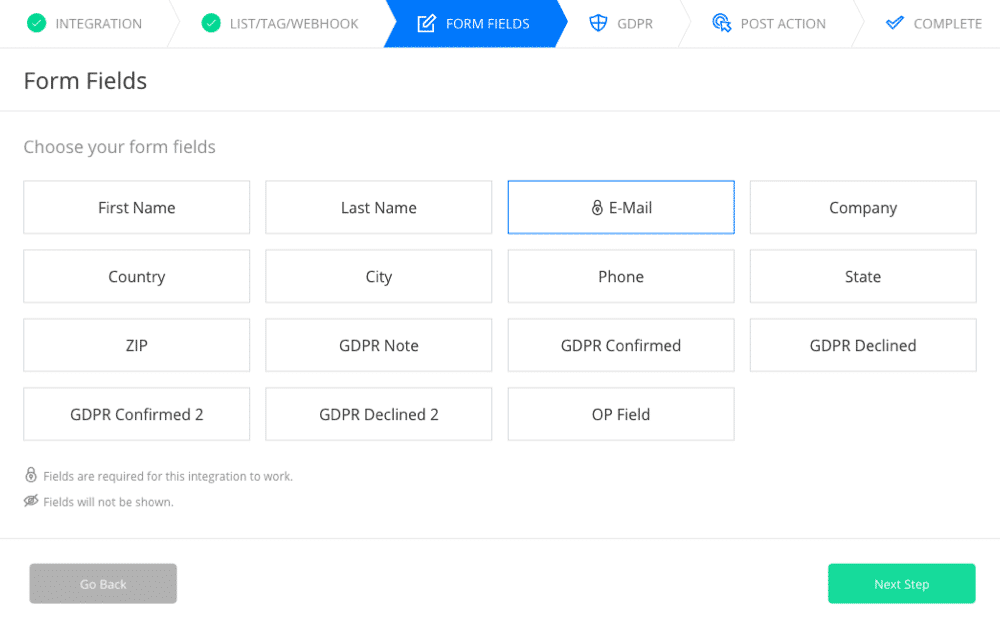 Ontraport Custom Fields