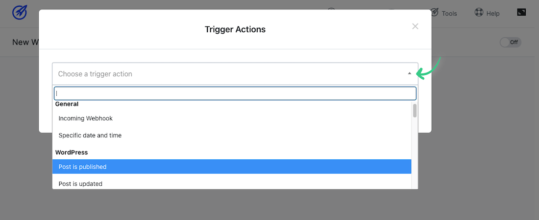 OptimizeFlow Trigger Action