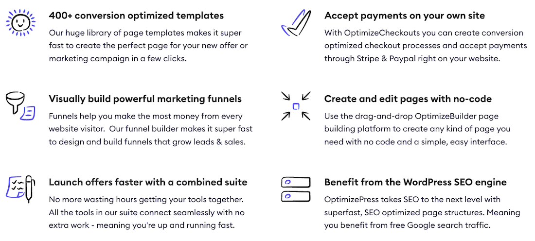 OptimizePress Bullet Points