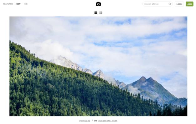 Unsplash Landing Page Stock Photos