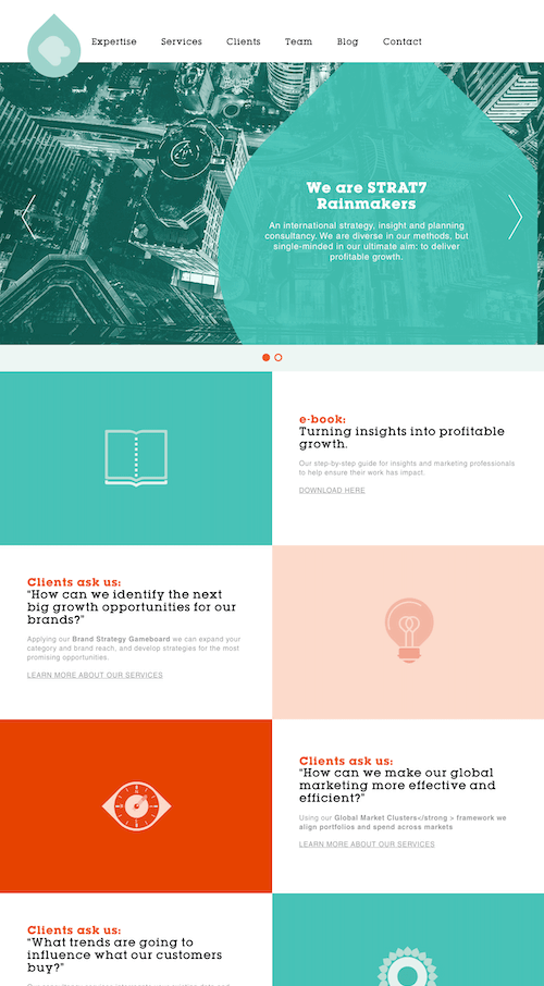 Rainmakers Agency Landing Page