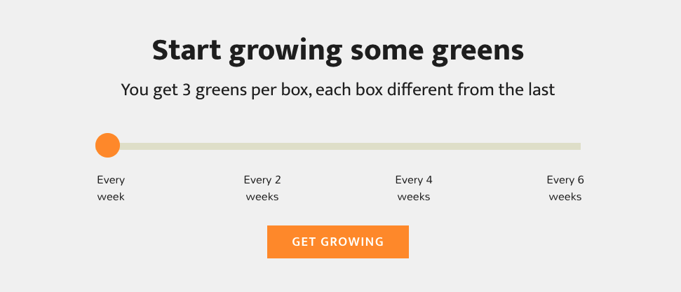 Silly greens subscription box