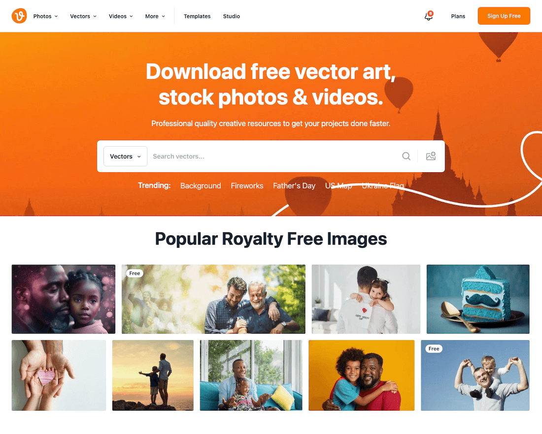 Vecteezy Landing Page Stock Photos