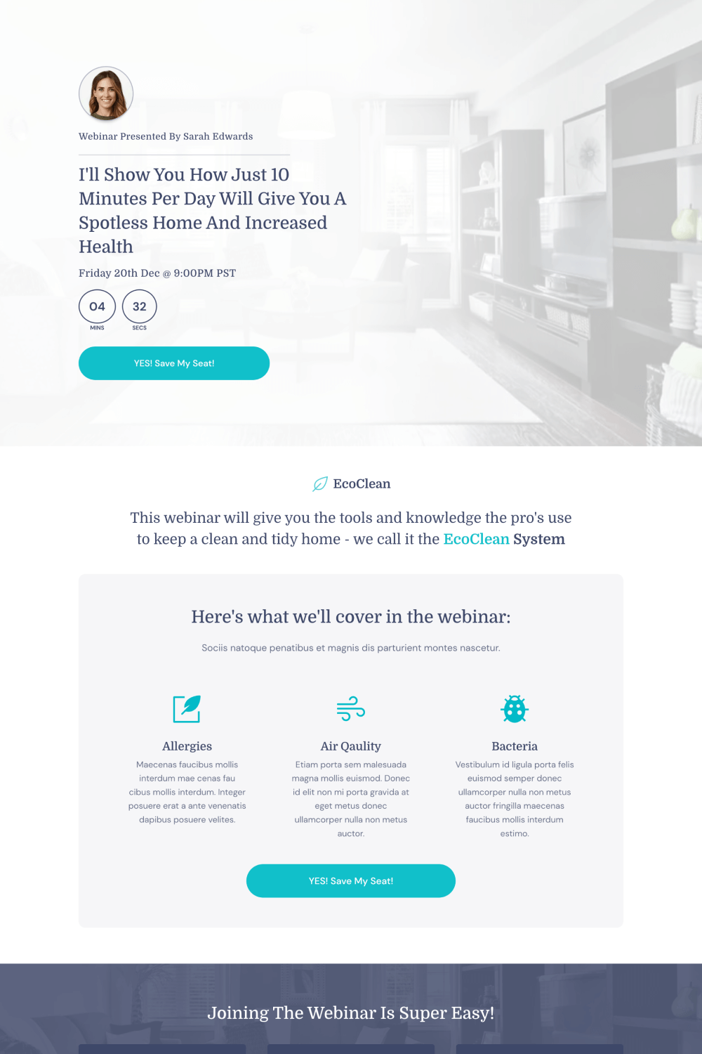 Local Webinar Landing Page