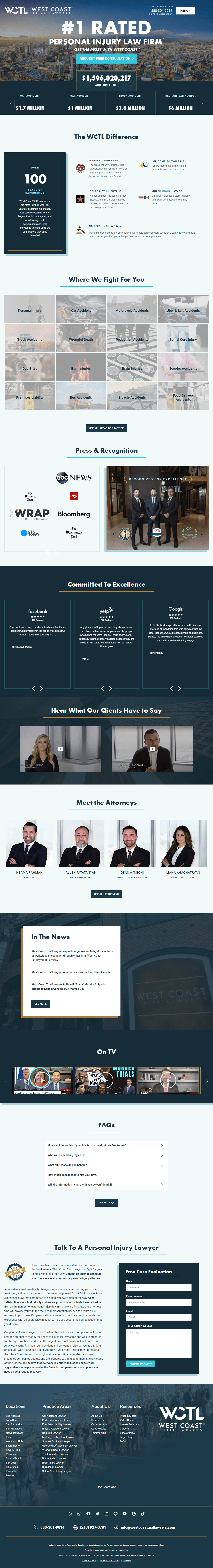 West Coast trial Landing Page